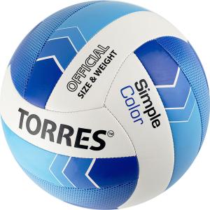 Купить Мяч волейбольный Torres Simple Color любительский р.5 в Черногорске 