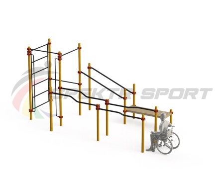 Купить Спортивный комплекс для инвалидов-колясочников WRK-D16_76mm в Черногорске 